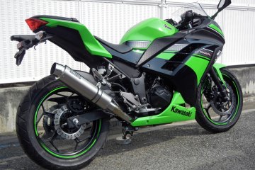 WR’S Ninja 250 エキゾースト チタン/ラウンド