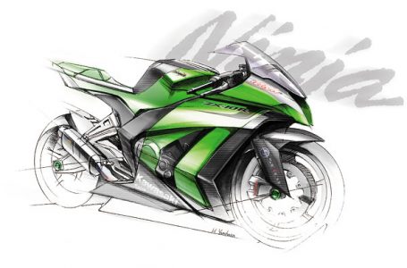 2011年モデル ZX-10Rイメージスケッチ