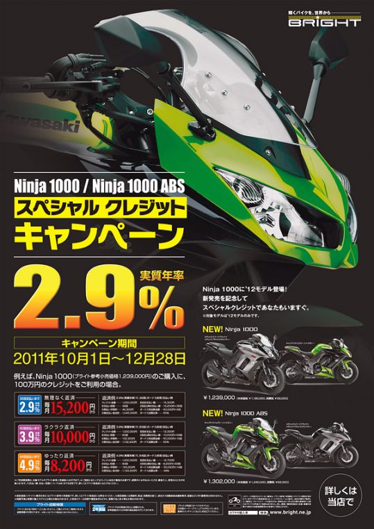 Ninja1000スペシャルクレジットキャンペーン