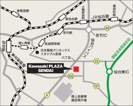 Kawasaki Plaza 仙台 地図