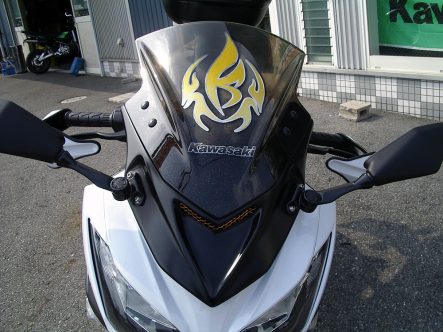 カワサキSHOPプレジャーニンジャ250用スクリーンアダプタ