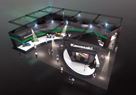 第43回東京モーターショー　Kawasakiブース展開パース図