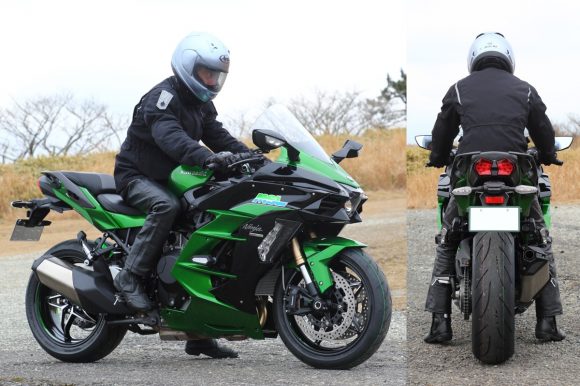 Ninja H2 SX SE ライディングポジション