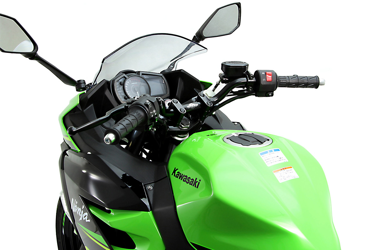 ハリケーンより、Ninja 250/400用のバーハンドルキットが登場 | パーツ