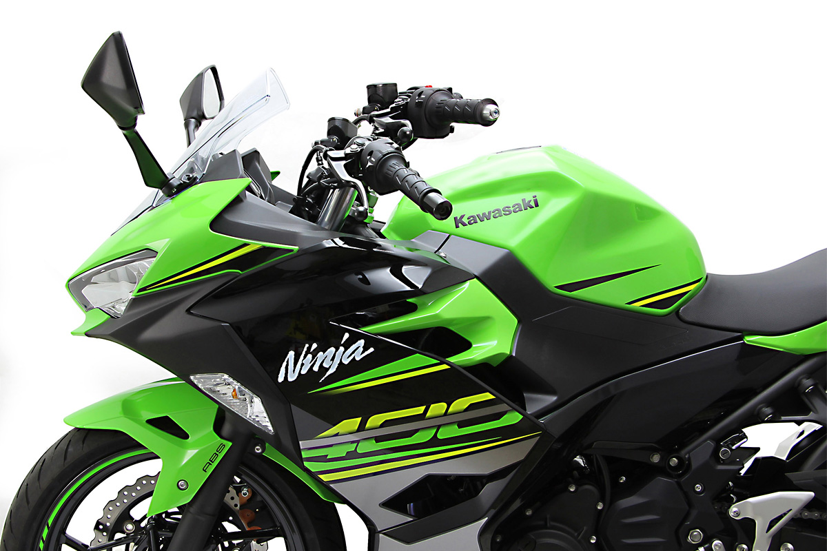 ハリケーンより、Ninja 250/400用のバーハンドルキットが登場 | パーツ