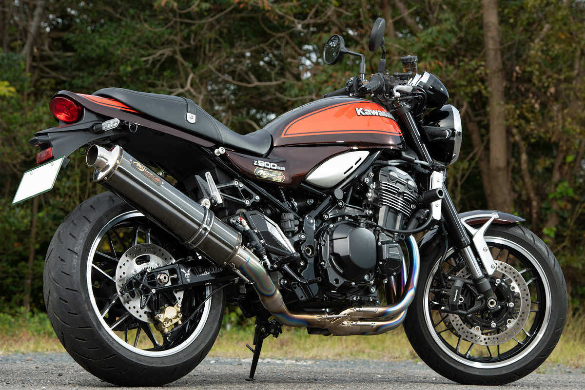 z900rs ノジマ　DLCチタン機械曲げフルエキゾースト