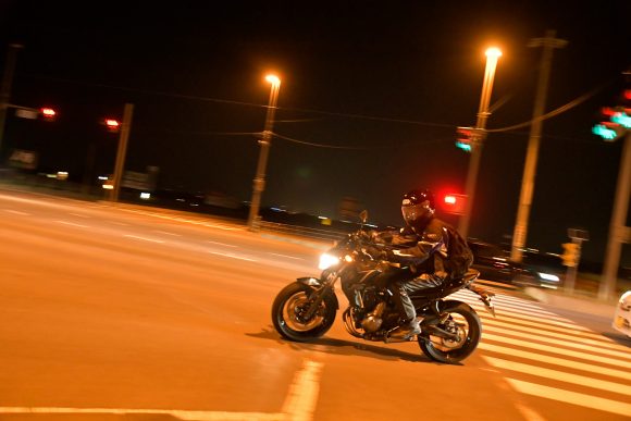 2017 Z650 市街地走行(夜間)