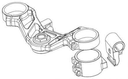 Gストライカー Z900RS用 セパレートハンドル/トップブリッジ