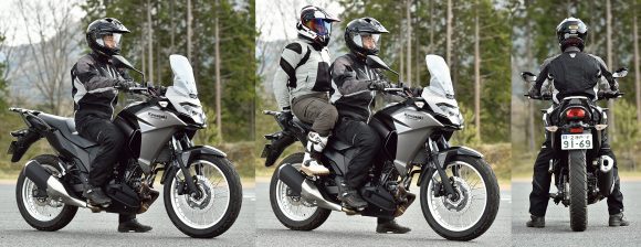 2017年モデル Versys-X 250(KLE250DHF) ライディングポジション