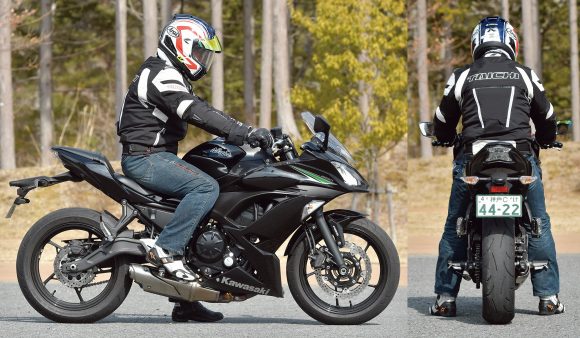 2018年モデル Ninja 650(EX650KJFA) 足着き