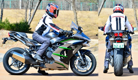 2019年モデル Ninja H2 SX SE+(ZX1002D) 足着き