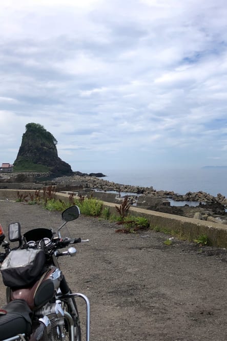 酒田からあつみ温泉へと続く道