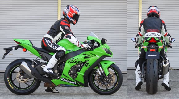 Ninja ZX-10RR(2019) 足つき