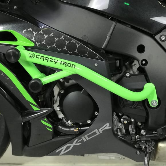 【CrazyIron】エンジンガード RACE RAIL/スライダー Kawasaki Ninja ZX-10R 2011-