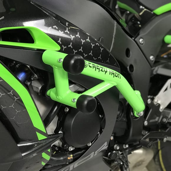 【CrazyIron】エンジンガード RACE RAIL/スライダー Kawasaki Ninja ZX-10R 2011-