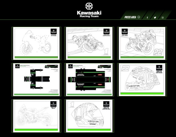 Kawasaki Racing Team WorldSBK Webサイト