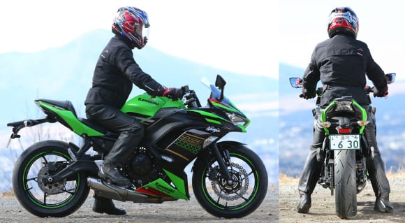 2020年モデル Ninja 650のライディングポジション