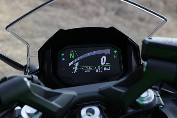 2020年モデル Ninja 650 メーターパネル(背景黒)