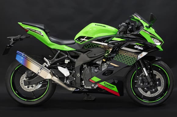 トリックスター Ninja ZX-25R　政府認証フルエキゾーストマフラー IKAZUCHI