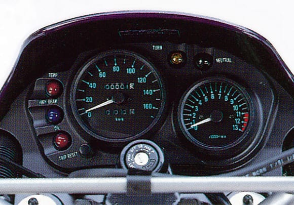 1991年モデル KLE400 メーター