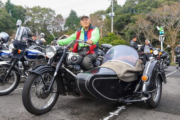 第20回 メグロ・W1〜3・W650・W800・W400 岩間ジョイントミーティング 73歳の花塚進一さん