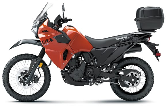 2022年モデル KLR650 TRAVELER パールラバオレンジ