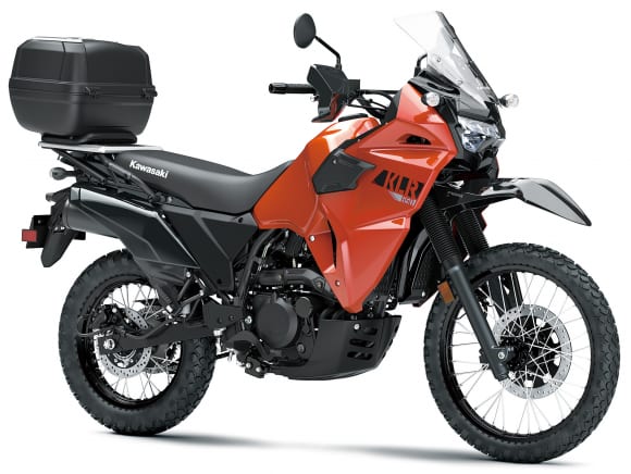 2022年モデル KLR650 TRAVELER パールラバオレンジ