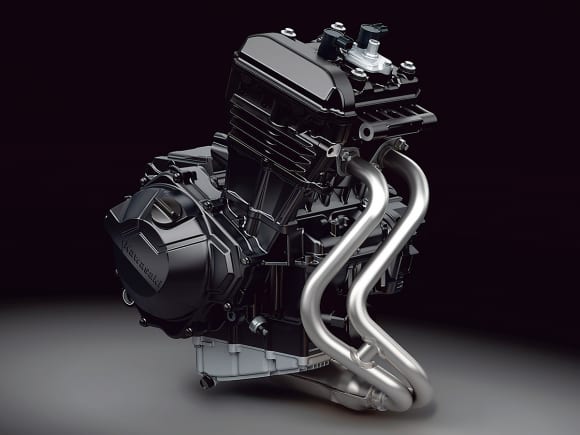 2013年型のNinja 250/Z250のエンジン