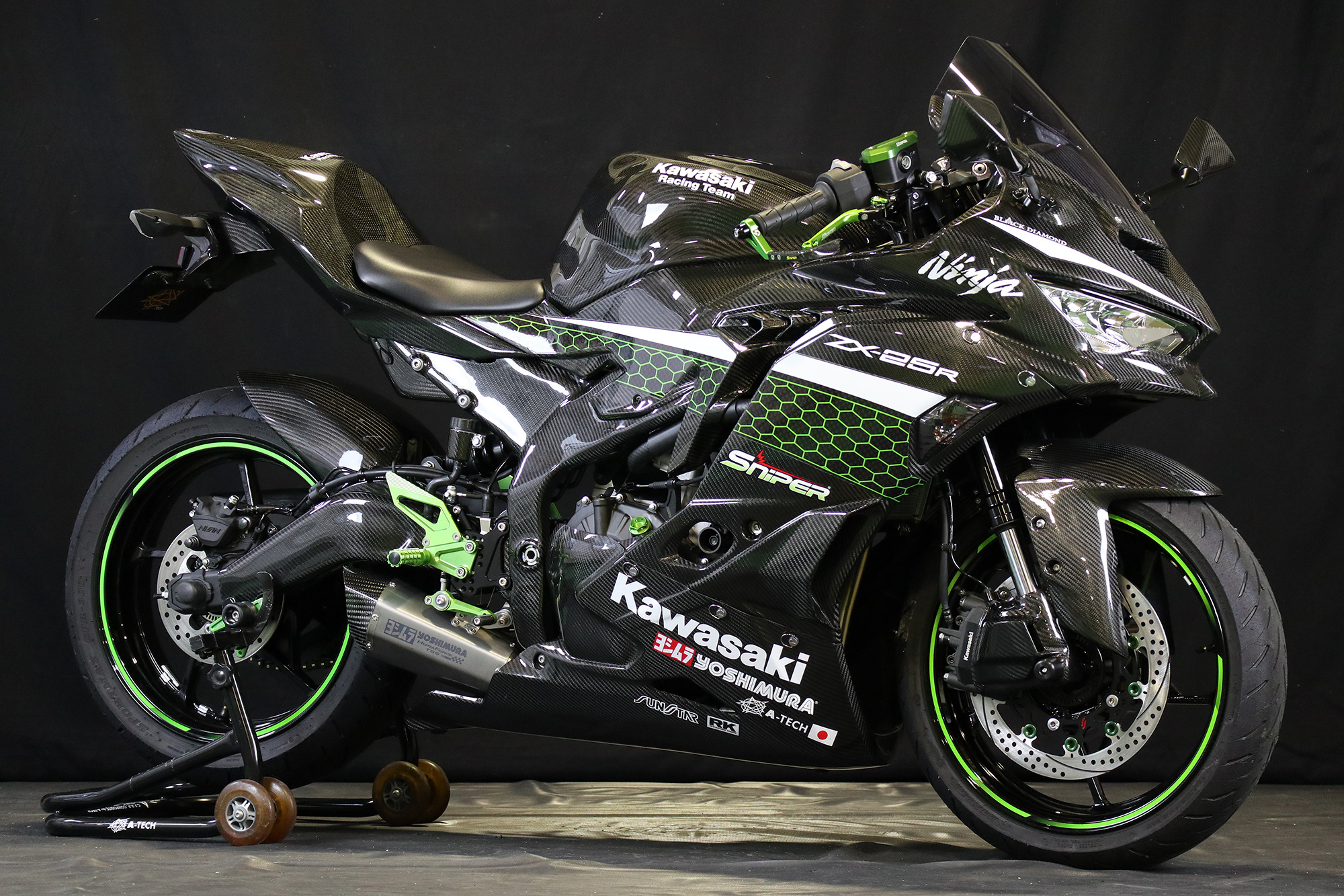 ZX-10R 11年〜 チェーンガード カーボンケブラー C K A-TECH エーテック 大人気