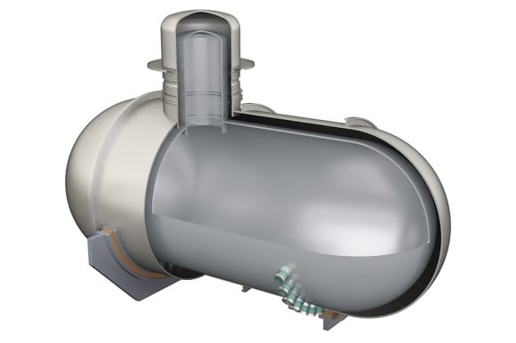 ［第5回］カワサキ製液化水素運搬船 水素貯蔵用真空二重殻構造タンクのイメージ図