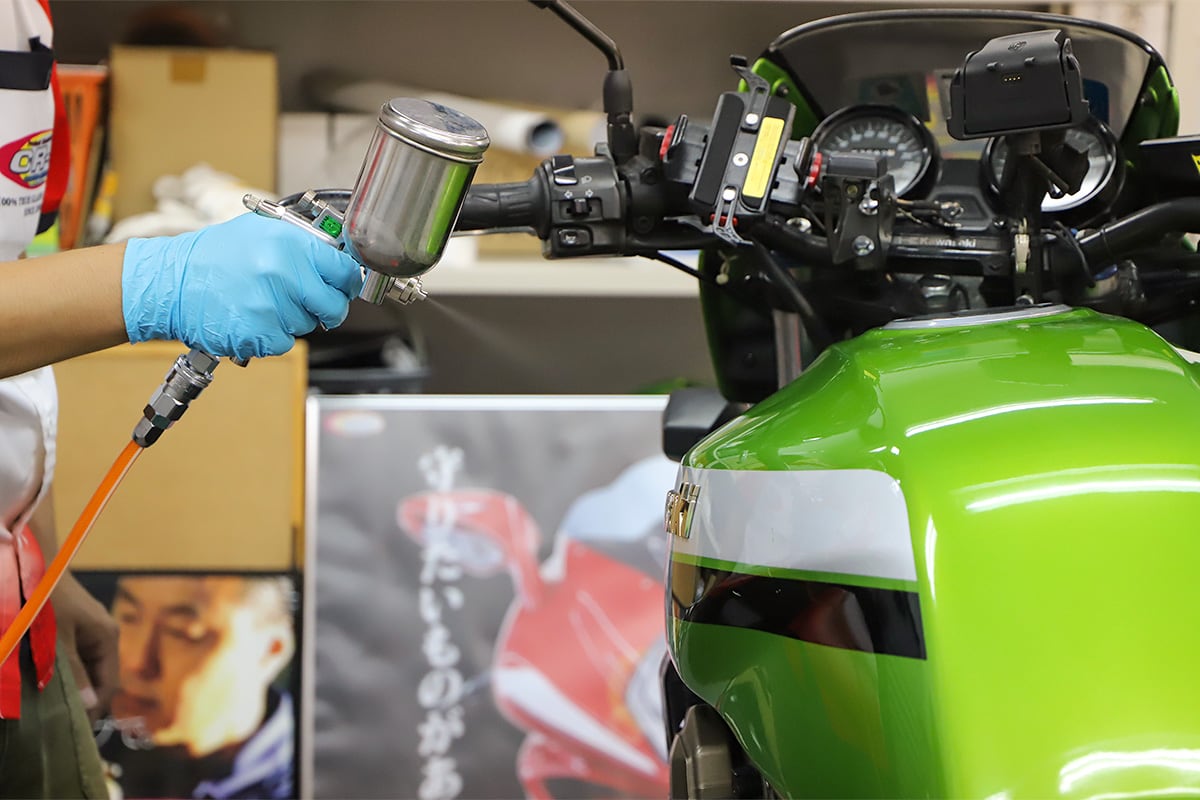 愛車の輝きを永遠に保つ、バイク専用ガラスコーティング“CR-1” | 製品紹介 | カワサキイチバン