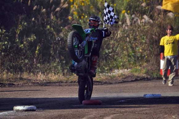 ［レースレポート・大森雅俊］カワサキ・KX450で出場したALL JAPAN FLATTRACK RACE レポート