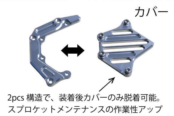ポッシュフェイススプロケットカバー_2pcs構造