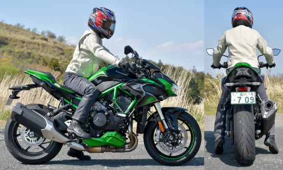 Kawasaki Z H2 SE（2021年モデル）ライディングポジション