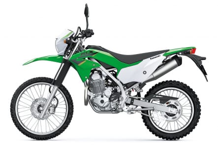 カワサキ 2022年モデル KLX230 S（ライムグリーン）左サイドビュー