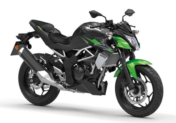 2023年モデル EUカワサキ Z125 Candy Lime Green×Metallic Spark Black